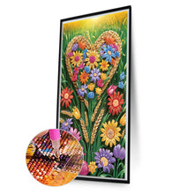 Load image into Gallery viewer, Love Flowers 40*70CM Special Shaped Drill Diamond Painting Drill Diamond Painting
