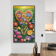 Load image into Gallery viewer, Love Flowers 40*70CM Special Shaped Drill Diamond Painting Drill Diamond Painting
