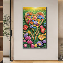 Load image into Gallery viewer, Love Flowers 40*70CM Special Shaped Drill Diamond Painting Drill Diamond Painting
