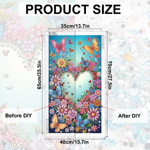 Love Flowers 40*70CM Special Shaped Drill Diamond Painting Drill Diamond Painting