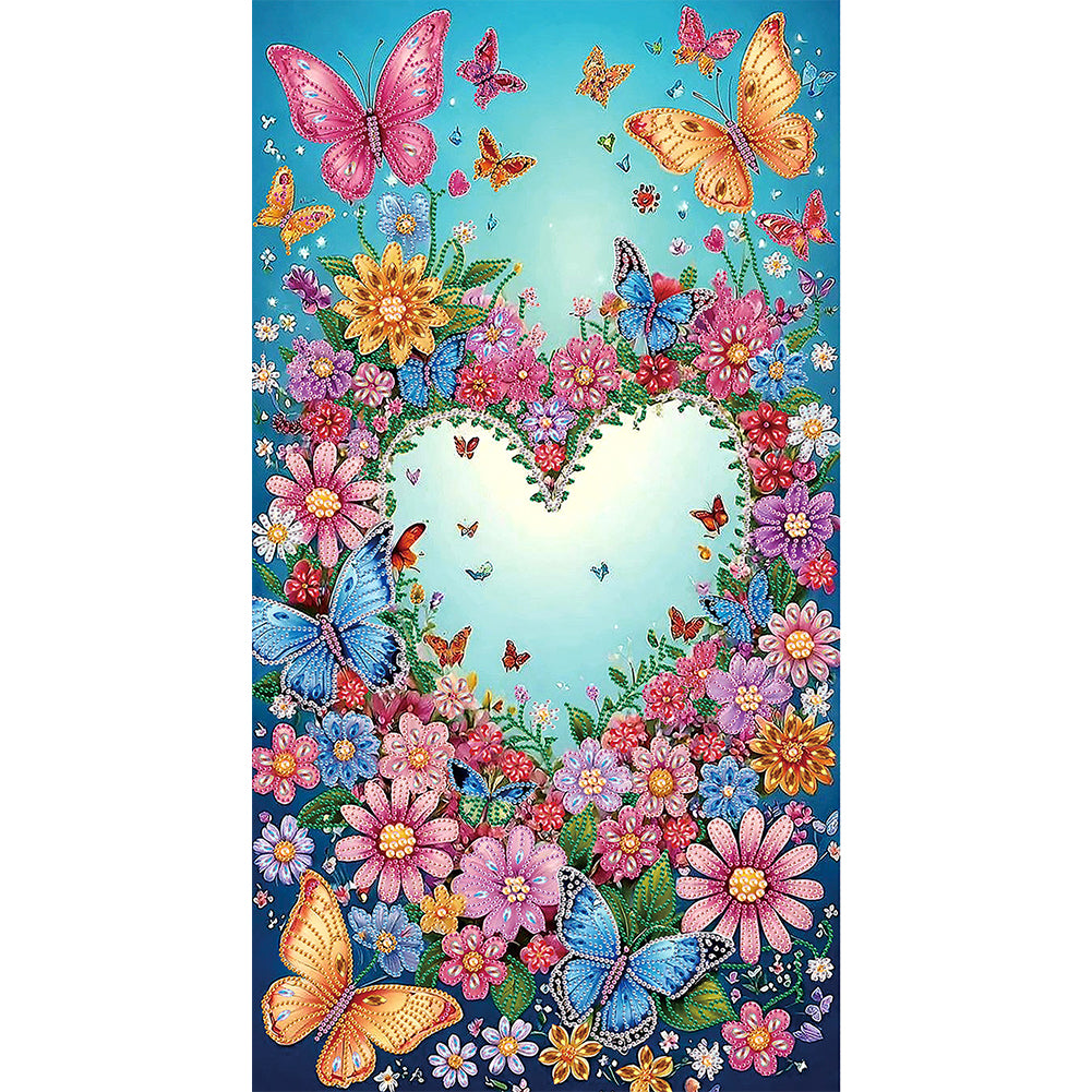 Love Flowers 40*70CM Special Shaped Drill Diamond Painting Drill Diamond Painting