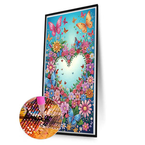 Love Flowers 40*70CM Special Shaped Drill Diamond Painting Drill Diamond Painting