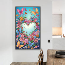 Load image into Gallery viewer, Love Flowers 40*70CM Special Shaped Drill Diamond Painting Drill Diamond Painting
