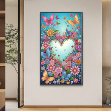 Load image into Gallery viewer, Love Flowers 40*70CM Special Shaped Drill Diamond Painting Drill Diamond Painting
