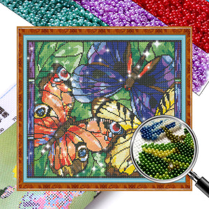 Red, Yellow, And Blue - 46*40CM 9CT Bead embroidery