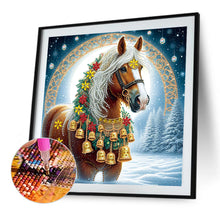 Load image into Gallery viewer, Christmas Horse 40*40CM Special Shaped Drill Diamond Painting Drill Diamond Painting
