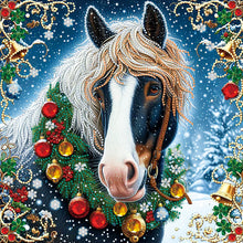 Load image into Gallery viewer, Christmas Horse 40*40CM Special Shaped Drill Diamond Painting Drill Diamond Painting
