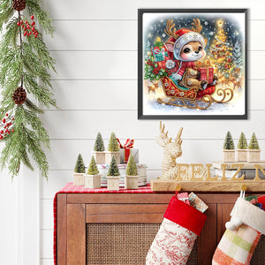 Christmas Deer 30*30CM Special Shaped Drill Diamond Painting Drill Diamond Painting