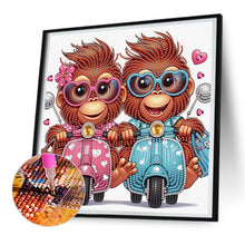 Load image into Gallery viewer, Funny Gorilla 30*30CM Special Shaped Drill Diamond Painting Drill Diamond Painting
