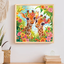 Load image into Gallery viewer, Funny Giraffe 30*30CM Special Shaped Drill Diamond Painting Drill Diamond Painting
