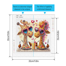 Load image into Gallery viewer, Funny Giraffe 30*30CM Special Shaped Drill Diamond Painting Drill Diamond Painting
