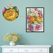 Load image into Gallery viewer, Flower Gift Box 30*40CM Special Shaped Drill Diamond Painting Drill Diamond Painting
