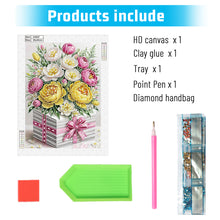 Load image into Gallery viewer, Flower Gift Box 30*40CM Special Shaped Drill Diamond Painting Drill Diamond Painting
