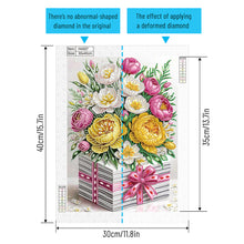 Load image into Gallery viewer, Flower Gift Box 30*40CM Special Shaped Drill Diamond Painting Drill Diamond Painting
