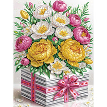 Load image into Gallery viewer, Flower Gift Box 30*40CM Special Shaped Drill Diamond Painting Drill Diamond Painting
