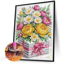 Load image into Gallery viewer, Flower Gift Box 30*40CM Special Shaped Drill Diamond Painting Drill Diamond Painting
