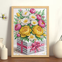 Load image into Gallery viewer, Flower Gift Box 30*40CM Special Shaped Drill Diamond Painting Drill Diamond Painting
