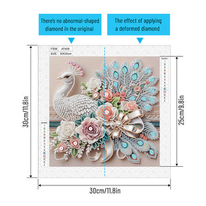 Peacock 30*30CM Special Shaped Drill Diamond Painting Drill Diamond Painting