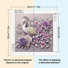 Load image into Gallery viewer, Peacock 30*30CM Special Shaped Drill Diamond Painting Drill Diamond Painting
