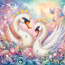 Load image into Gallery viewer, Swan 30*30CM Special Shaped Drill Diamond Painting Drill Diamond Painting
