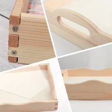 Load image into Gallery viewer, Wooden Butterfly Diamond Painting Tray Art Craft with Handle for Home Decoration
