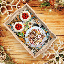 Load image into Gallery viewer, Wooden Butterfly Diamond Painting Tray Art Craft with Handle for Home Decoration
