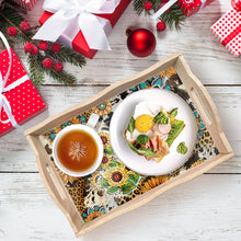 Load image into Gallery viewer, Wooden Butterfly Diamond Painting Tray Art Craft with Handle for Home Decoration
