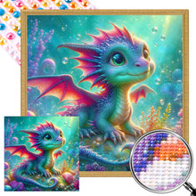 Load image into Gallery viewer, Colorful Little Dragon Underwater 40*40CM Full Round Drill Diamond Painting Drill Diamond Painting
