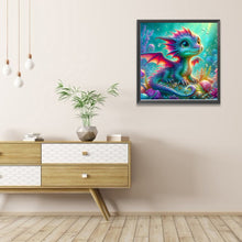 Load image into Gallery viewer, Colorful Little Dragon Underwater 40*40CM Full Round Drill Diamond Painting Drill Diamond Painting
