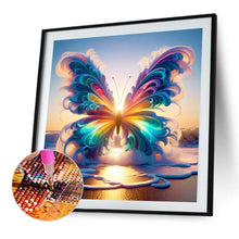 Load image into Gallery viewer, Colorful Butterflies On The Beach 40*40CM Full Round Drill Diamond Painting Drill Diamond Painting
