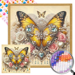Butterfly 30*30CM Full AB Round Drill Diamond Painting Drill Diamond Painting