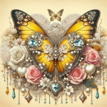 Load image into Gallery viewer, Butterfly 30*30CM Full AB Round Drill Diamond Painting Drill Diamond Painting
