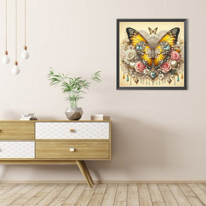 Butterfly 30*30CM Full AB Round Drill Diamond Painting Drill Diamond Painting