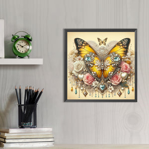 Butterfly 30*30CM Full AB Round Drill Diamond Painting Drill Diamond Painting