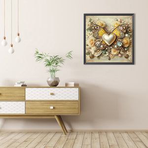 Butterfly 30*30CM Full AB Round Drill Diamond Painting Drill Diamond Painting