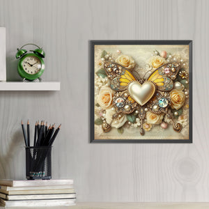 Butterfly 30*30CM Full AB Round Drill Diamond Painting Drill Diamond Painting