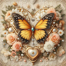 Load image into Gallery viewer, Butterfly 30*30CM Full AB Round Drill Diamond Painting Drill Diamond Painting
