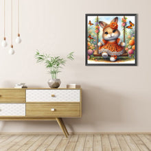 Load image into Gallery viewer, Rabbit On The Swing 30*30CM Full AB Round Drill Diamond Painting Drill Diamond Painting
