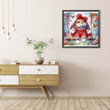 Load image into Gallery viewer, Rabbit On The Swing 30*30CM Full AB Round Drill Diamond Painting Drill Diamond Painting
