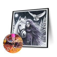 Load image into Gallery viewer, The Wolf And The Girl 40*40CM Full Round Drill Diamond Painting Drill Diamond Painting
