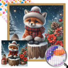 Load image into Gallery viewer, Snow Fox 30*30CM Full AB Round Drill Diamond Painting Drill Diamond Painting
