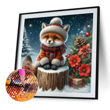 Load image into Gallery viewer, Snow Fox 30*30CM Full AB Round Drill Diamond Painting Drill Diamond Painting
