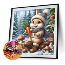 Load image into Gallery viewer, Snow Bunny 30*30CM Full AB Round Drill Diamond Painting Drill Diamond Painting
