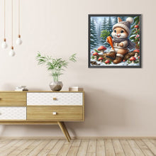 Load image into Gallery viewer, Snow Bunny 30*30CM Full AB Round Drill Diamond Painting Drill Diamond Painting
