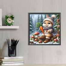 Load image into Gallery viewer, Snow Bunny 30*30CM Full AB Round Drill Diamond Painting Drill Diamond Painting
