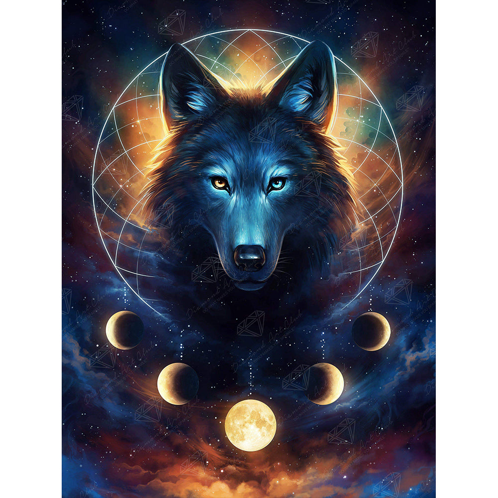 Dream Catcher Wolf 30*40CM Full Round Drill Diamond Painting Drill Diamond Painting