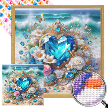 Load image into Gallery viewer, Love On The Beach 30*30CM Full AB Round Drill Diamond Painting Drill Diamond Painting
