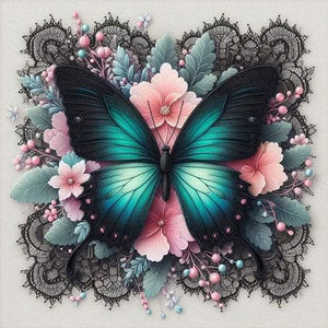 Butterfly 40*40CM Full AB Round Drill Diamond Painting Drill Diamond Painting