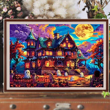 Load image into Gallery viewer, Halloween Horror Nights 60*40CM Full Round Drill Diamond Painting Drill Diamond Painting
