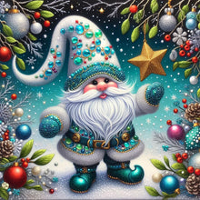 Load image into Gallery viewer, Christmas Gnome 40*40CM Full Round Drill Diamond Painting Drill Diamond Painting
